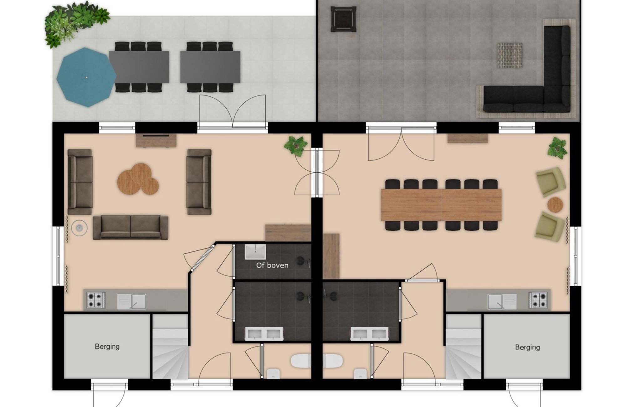 Alkmaar12 plattegrond benedenverdieping