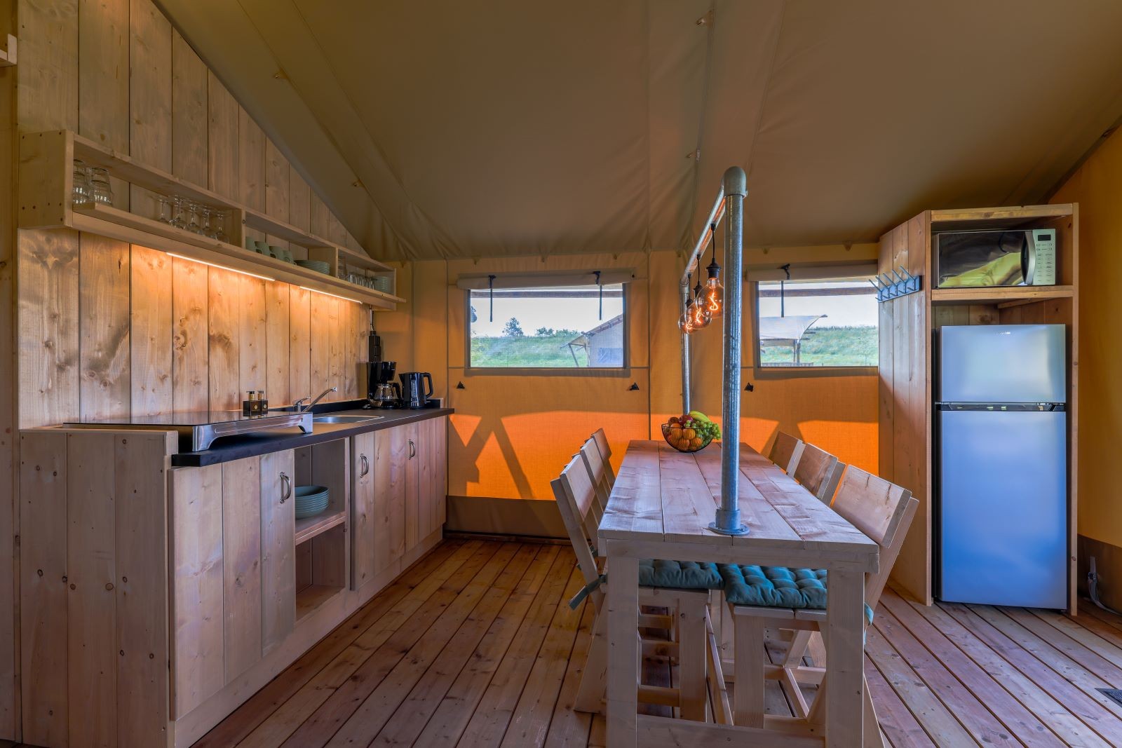 Safarilodge gazelle keuken