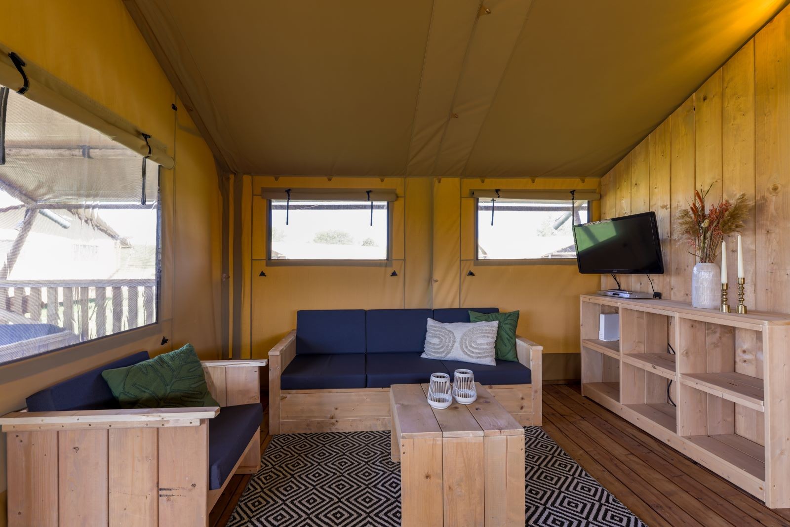 Safarilodge gazelle woonkamer